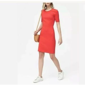 Banana Republic Twist Back Ponte Sheath Dress in Popsicle Red